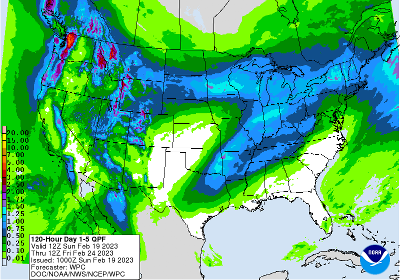 5-Day Rainfall Forecast