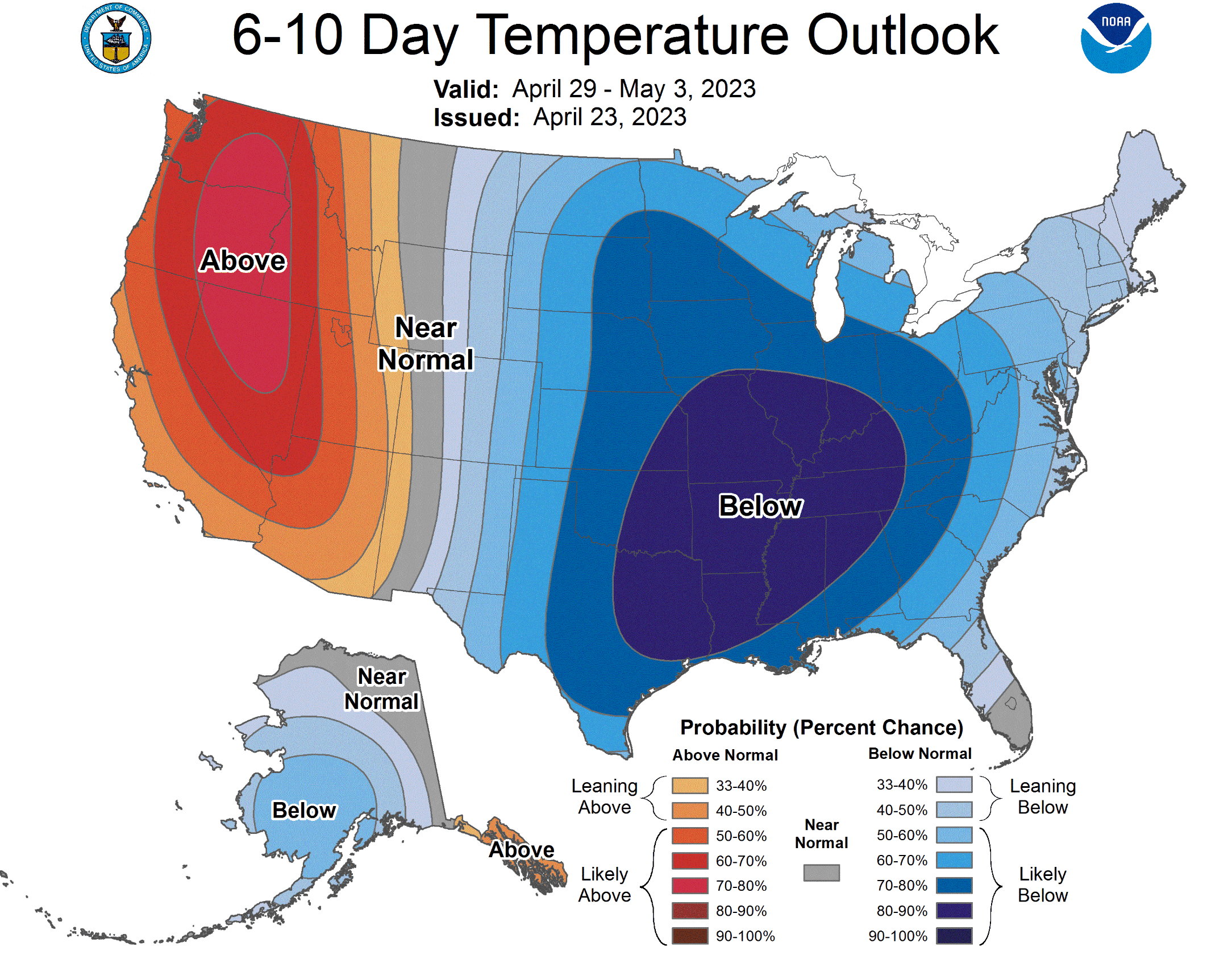 6-10 day temperature outlook
