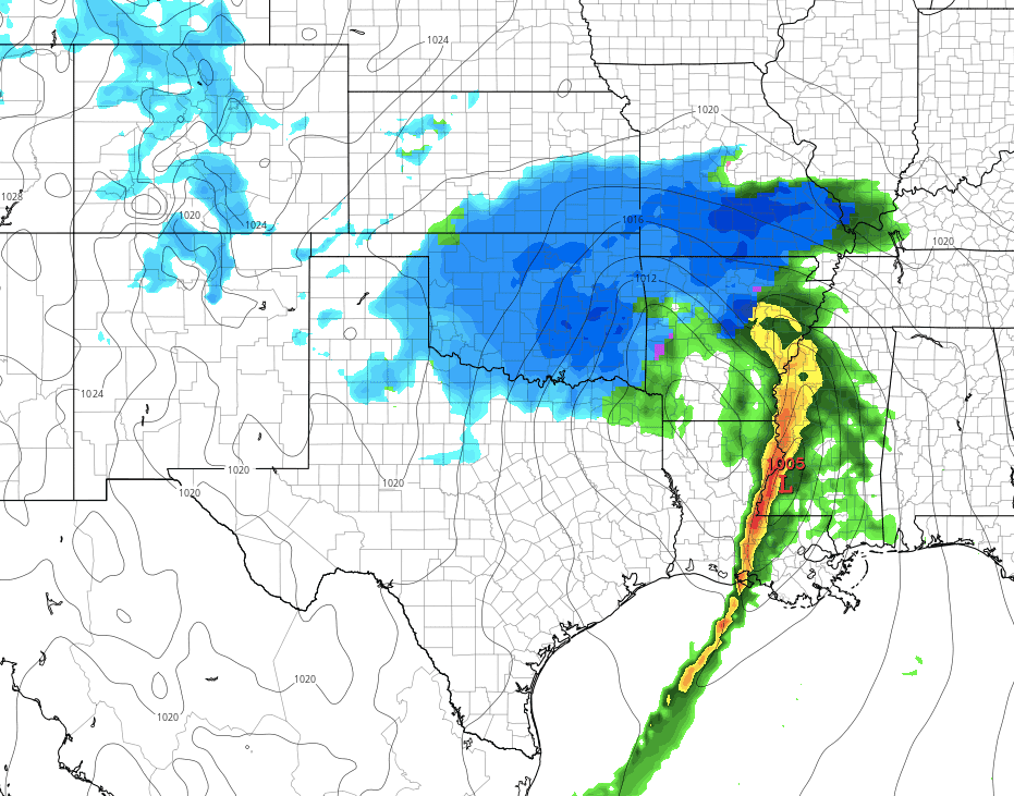 Future radar late Tuesday