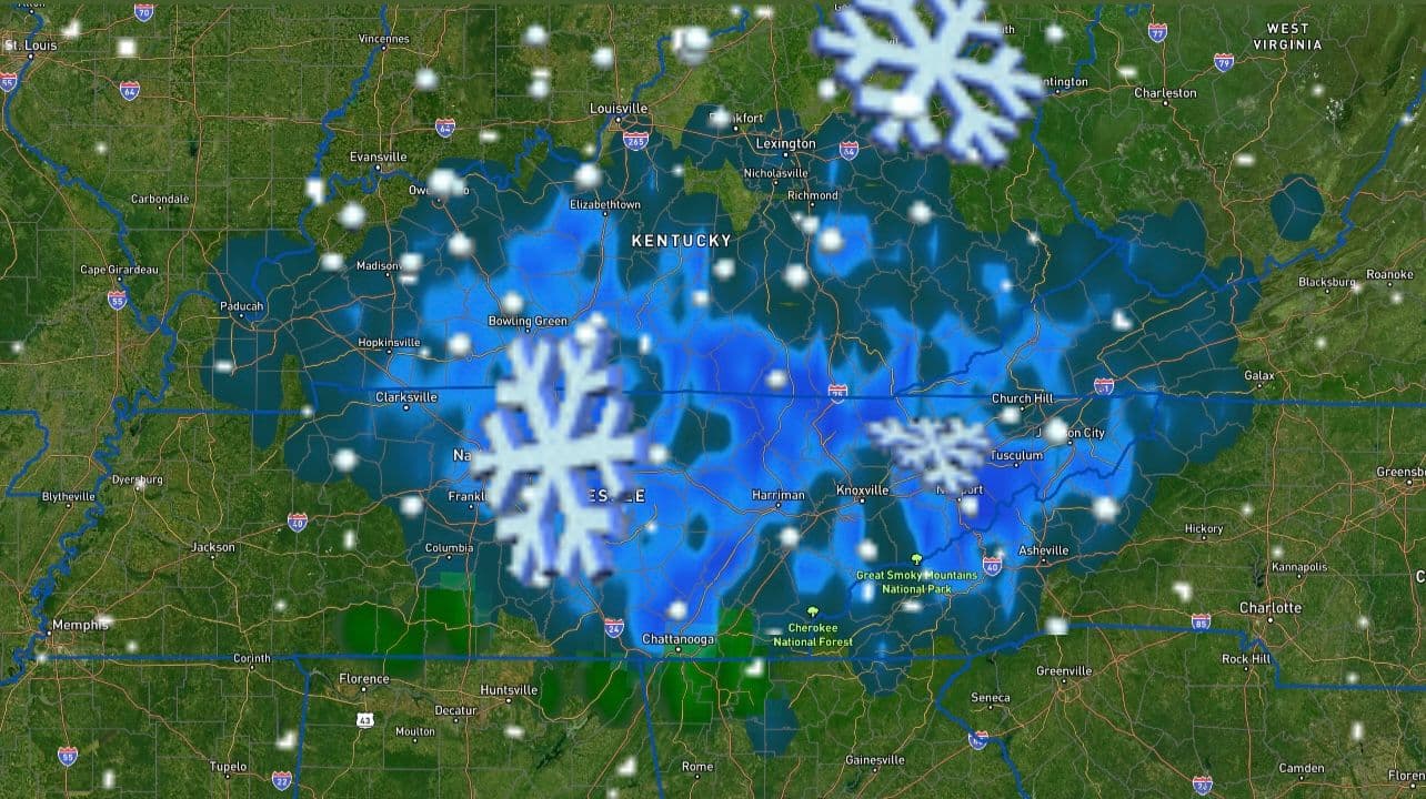 Light snow possible Monday