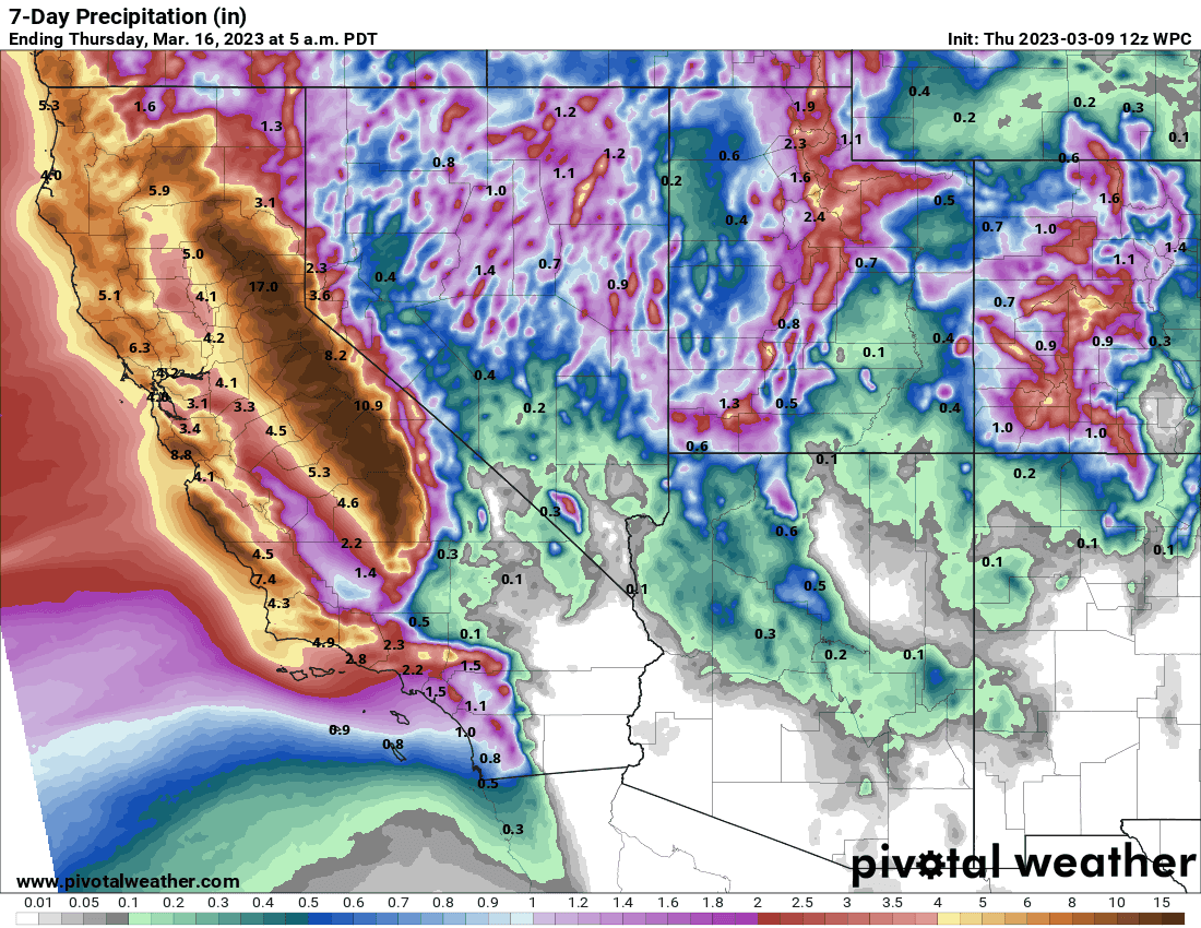 Precipitation (liquid) forecast