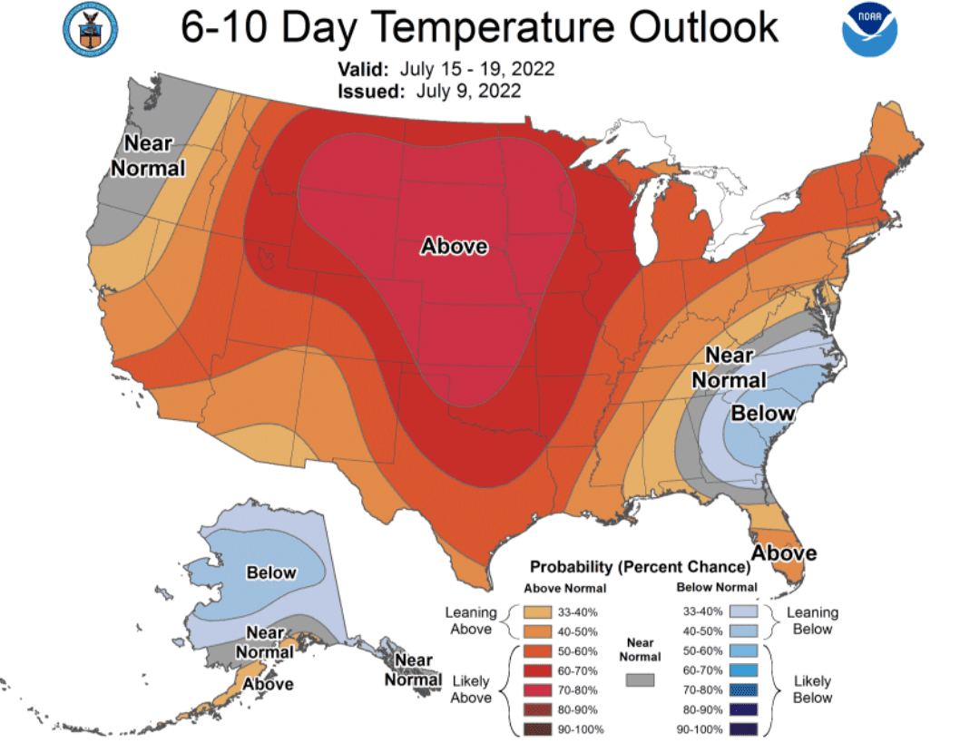 CPC's 6-10 day temperature outlook