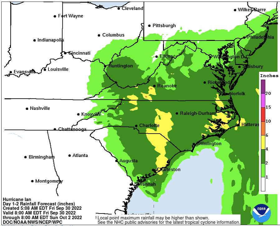 Rain forecast