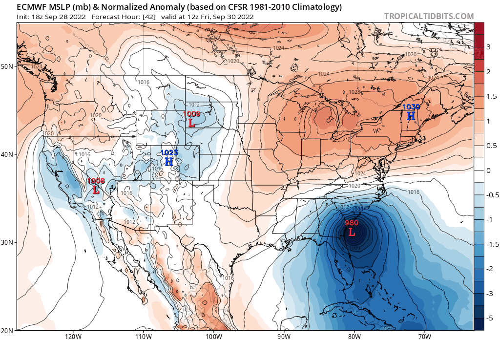 Surface weather map 