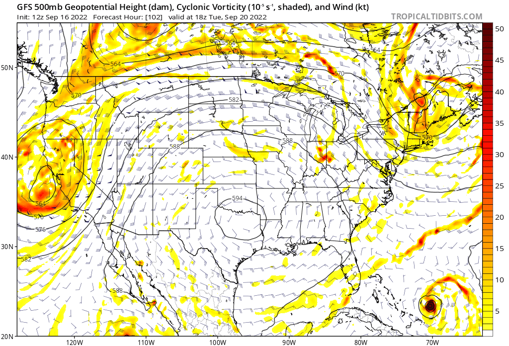 Expansive heat ridge centered over Texas/Oklahoma next week