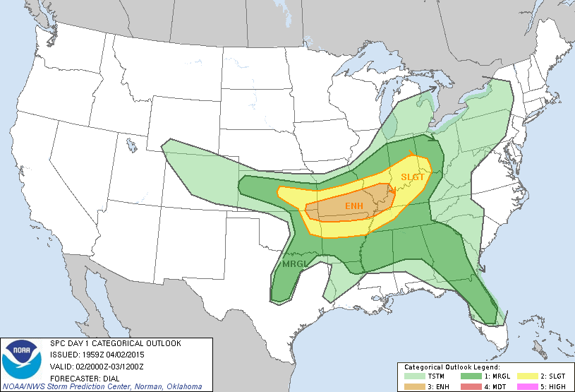 severe weather forecast