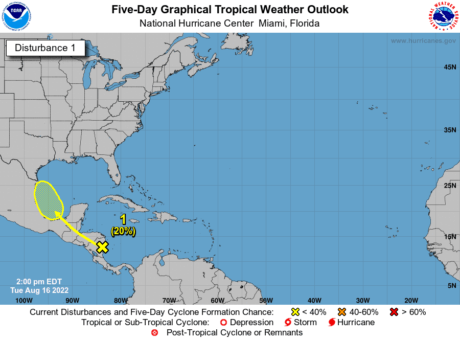 National Hurricane forecast: August 16, 2022