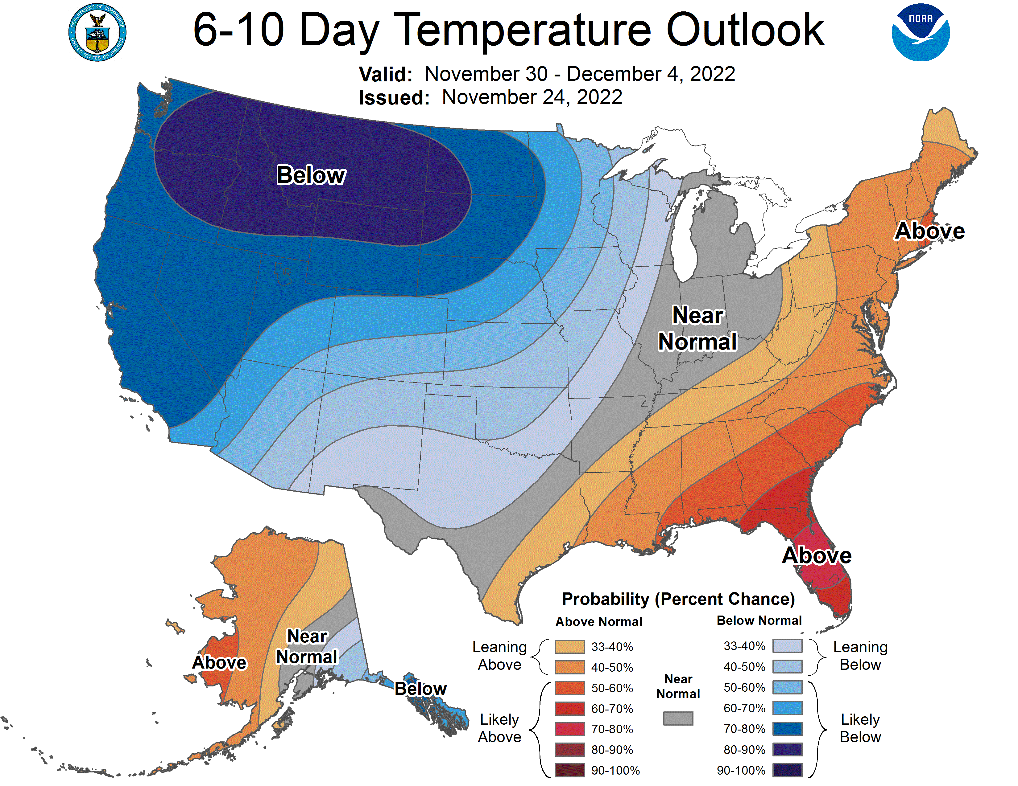 6-10 day temperature outlook nov 30-dec 4, 2022