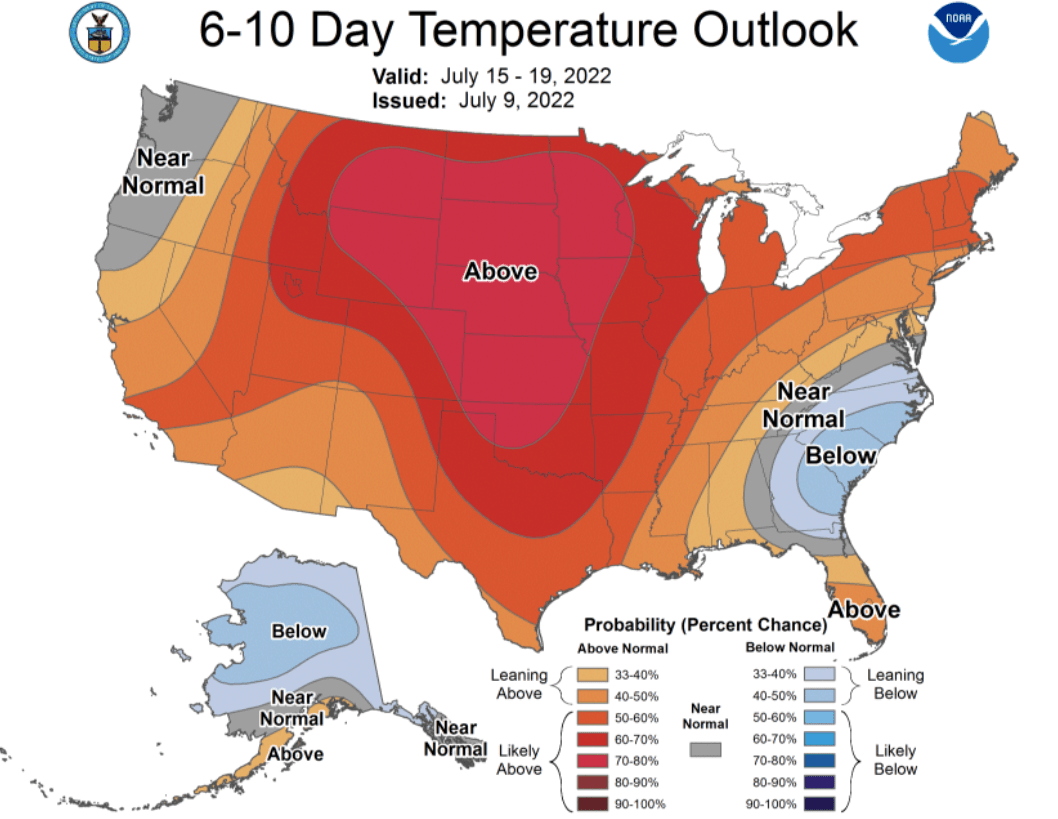 CPC's 6-10 day temperature outlook